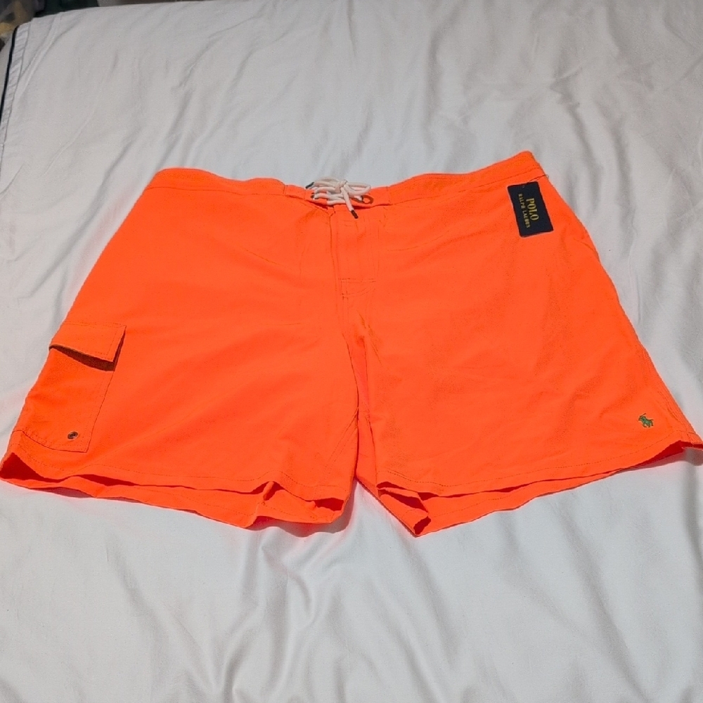 Polo by Ralph Lauren Orange Quick-Dry Swim Trunks
